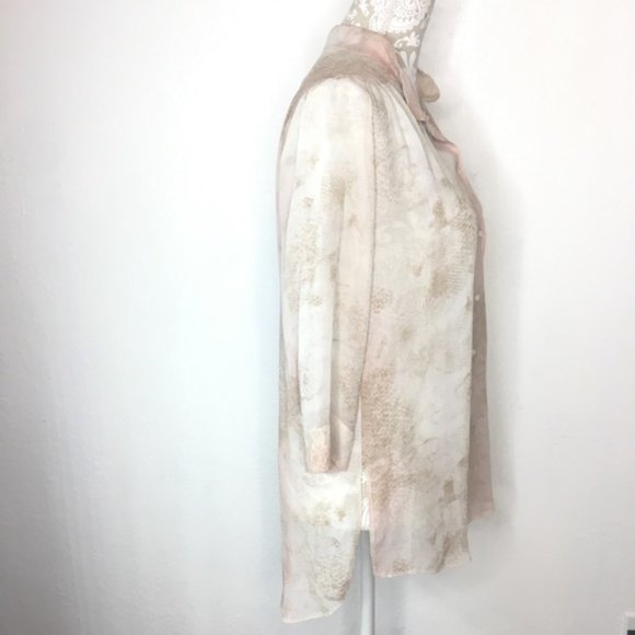 Wilfred Silk Blouse Watercolor Honey Comb SM 322 - Picture 2 of 7